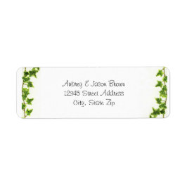 Grönt Ivy - Returetiketter Returadress Etikett