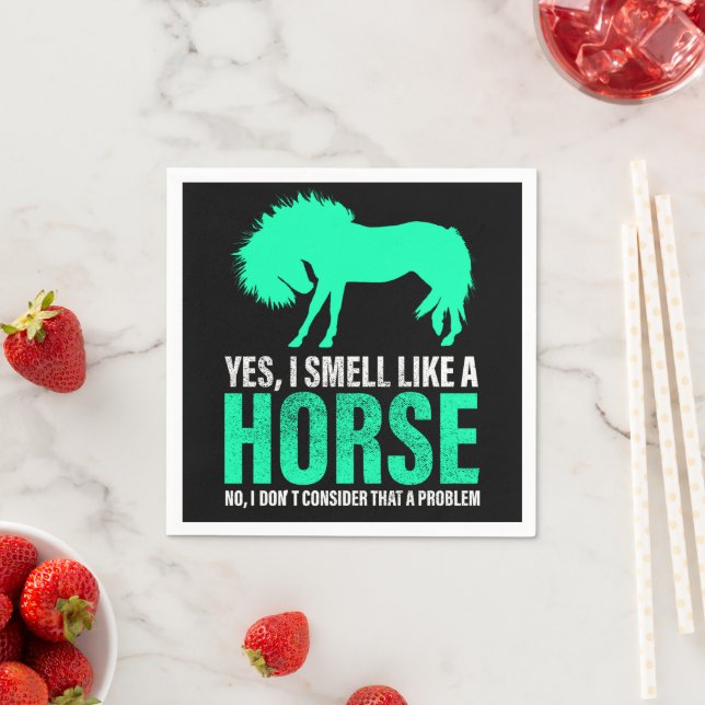 Grönt Ja, jag blöder som en häst Pappersservett (Insitu)