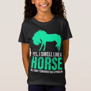 Grönt Ja, jag blöder som en häst T Shirt