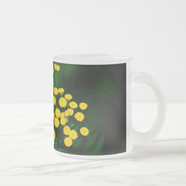 Grönt Jacka med gyllene knappar Frostad Glasmugg (Höger)