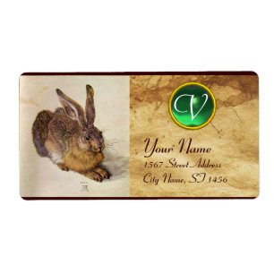 GRÖNT-Jade med monogrammet ( Young Hare ) Fraktsedel