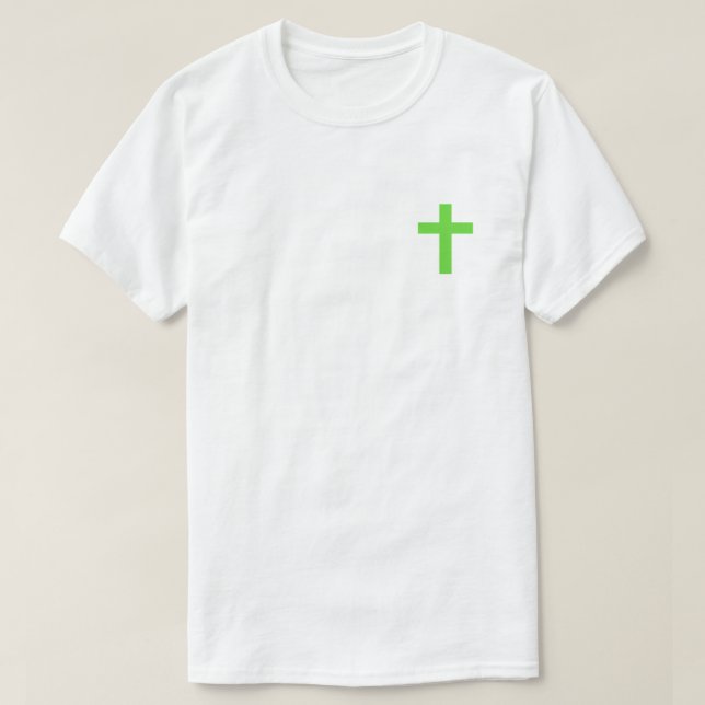 Grönt jag tror på Jesus T-Shirt (Design framsida)