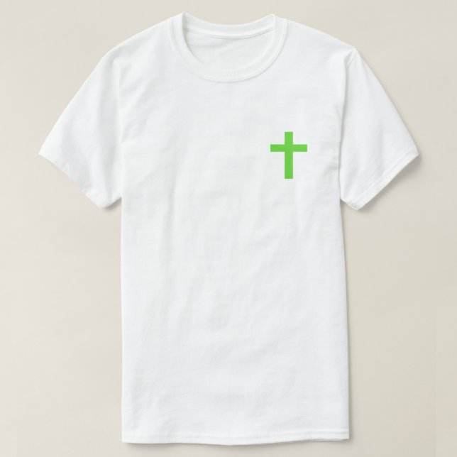 Grönt Jesus Kärlek Me T-Shirt (Design framsida)