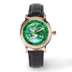 Grönt Jorden - miljömedvetenhet Armbandsur