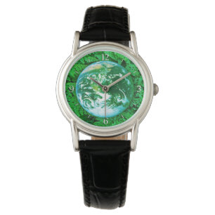 Grönt Jorden - miljömedvetenhet Armbandsur