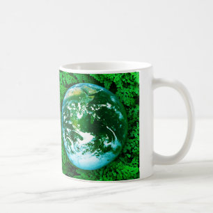 Grönt Jorden - miljömedvetenhet Kaffemugg