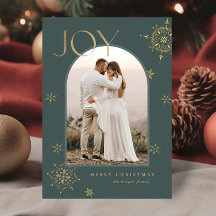 Grönt Joy Arch Modern Snowflake Photo