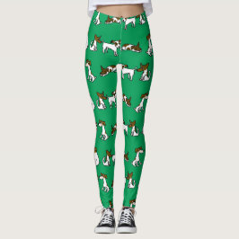 Grönt JRT-meddelanden Leggings