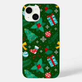 Grönt Jul Abstrakt Mönster