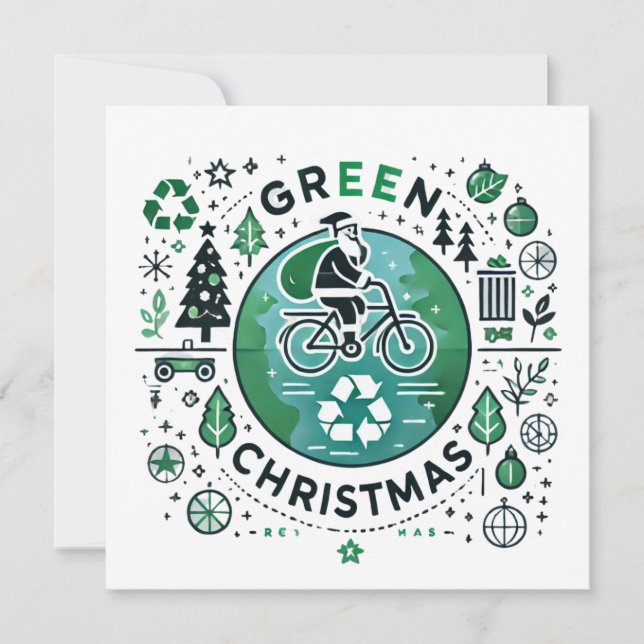 Grönt jul - design för tomter och återvinning (Framsida)