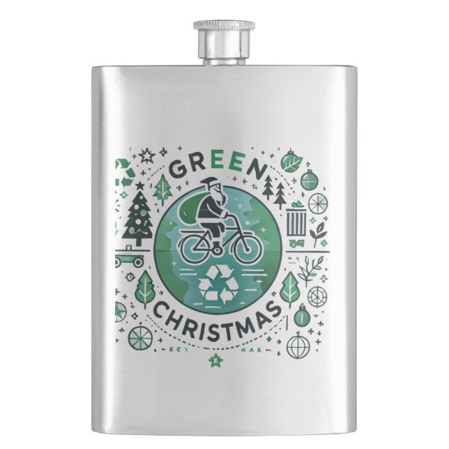 Grönt jul - design för tomter och återvinning fickplunta (Framsidan)