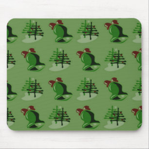 Grönt jul Mousepad Musmatta