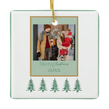 Grönt jul Pagoda Träd 1-Photo Ram