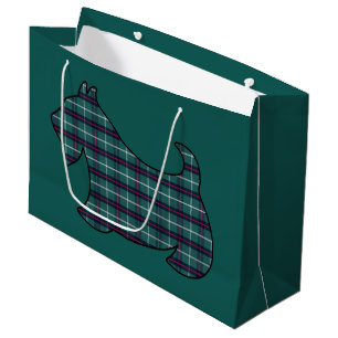 Grönt jul Play Scottish Terrier Gift Bag