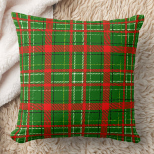 Grönt jul Tartan Play Mönster Design Kudde