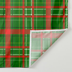 Grönt jul Tartan Play Mönster Design Tyg