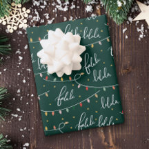 Grönt Julafton Helgdag - Papper radbrytning