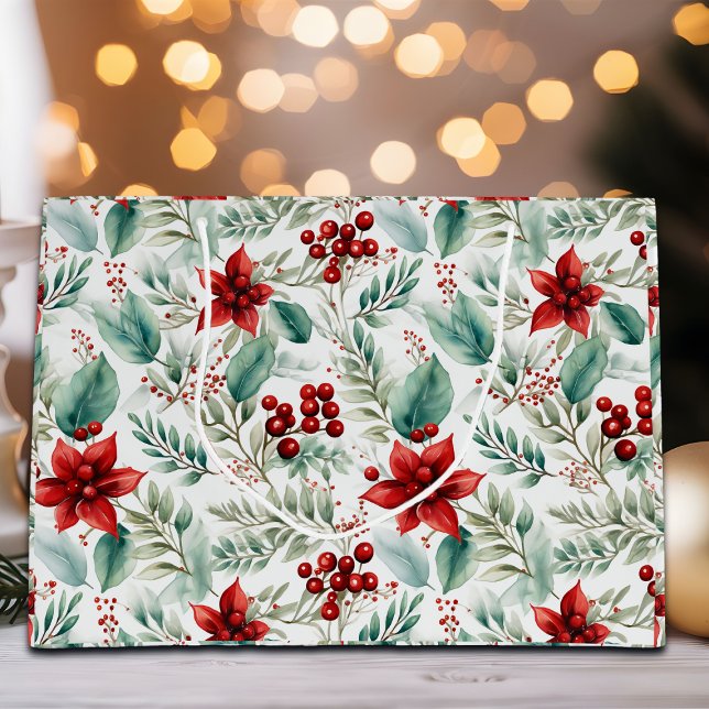 Grönt julblomma Poinsettia (Skapare uppladdad)