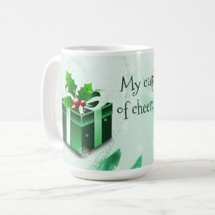 Grönt Julgåva Kaffe Mugg