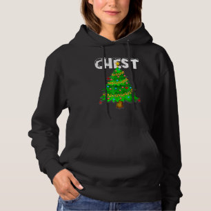 Grönt Julgran Chest Nöt Matching Chestnut T Shirt