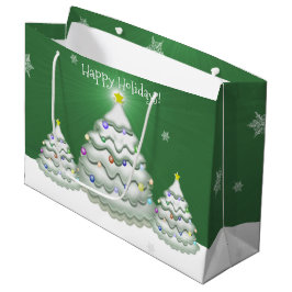 Grönt Julgran Gift Bag