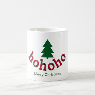Grönt Julgran HoHoHo Red God jul Kaffemugg