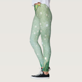 Grönt Julgran Leggings