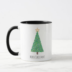 Grönt julgran mugg