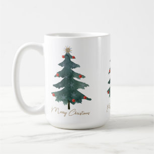 Grönt Julgran Ornaments God jul Kaffemugg