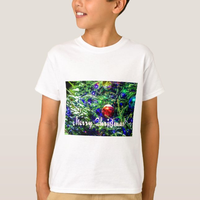 Grönt Julgran Red Boll Tröja (Framsida)