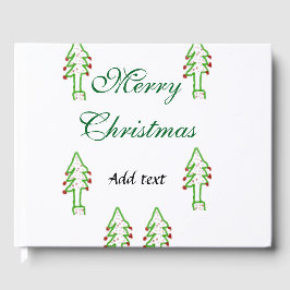 Grönt Julgran rödkörsbär god jul mo Gästböcker