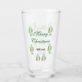 Grönt Julgran rödkörsbär god jul mo Glaskopp