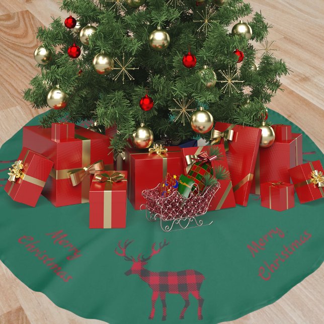 Grönt Julgransmatta Borstad Polyester (Skapare uppladdad)