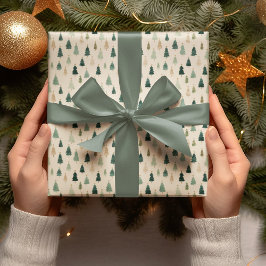 Grönt julgranspresentpapper presentpapper