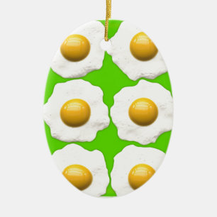 grönt julgransprydnad keramik