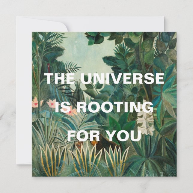 Grönt Jungle Painting Universe roterar (Framsida)