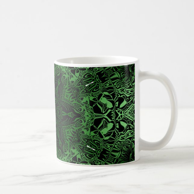 Grönt Kaleidoscope Kaffemugg (Höger)