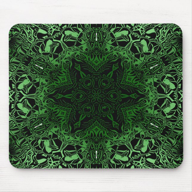 Grönt Kaleidoscope Musmatta (Framsidan)