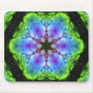 Grönt Kaleidoscope Musmatta