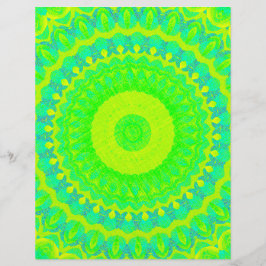 Grönt Kalejdoskop Scrapbookpapper 2-sidig sida