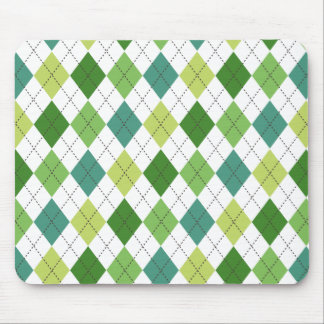 Grönt, kalk och Lime Argyle Preppy Mousepad Musmatta