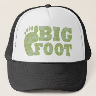 Grönt-kamouflage Bigfoot-text Keps