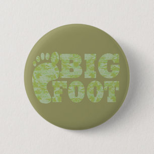 Grönt-kamouflage Bigfoot-text Knapp