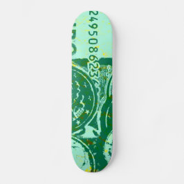 Grönt kapital mini skateboard bräda 18,5 cm