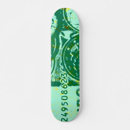 Grönt kapital old school skateboard bräda 21,6 cm