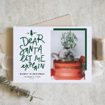 Grönt Kära Santa Let Me Förklara fotopilen Helgkort<br><div class="desc">Kära Santa, låt mig förklara! Skicka julhälsningar med den här roligten och det festliga helgdag-fotokortet. Den har ett handskrivet citat och en enkel typografi. Anpassa genom att lägga till hälsning, namn, foto och andra detaljer. Julfotokortet kommer att bli perfekt för helgdagskort och helgdagskort i baby. Finns som ett platta kort,...</div>
