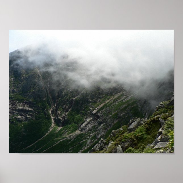 Grönt Katahdin Mountainside, Maine Poster (Framsidan)