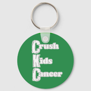 Grönt Keychain "för fruktdryckungecancer" Nyckelring
