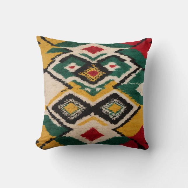 Grönt Kilim Lumbar Pillow: Stil Meets Comfort Kudde (Framsida)