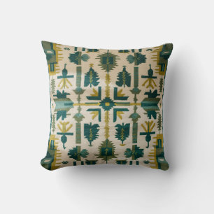 Grönt Kilim Pillows - A Blend of Persian and Turki Kudde